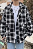 男士外套秋冬季青少年潮牌男装2024新款春秋款千鸟格衣服F740P60，男装夹克，星座1013-2