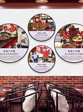东北农庄饭店装饰画北方民族风俗八大怪农家乐民宿餐馆墙壁画挂画