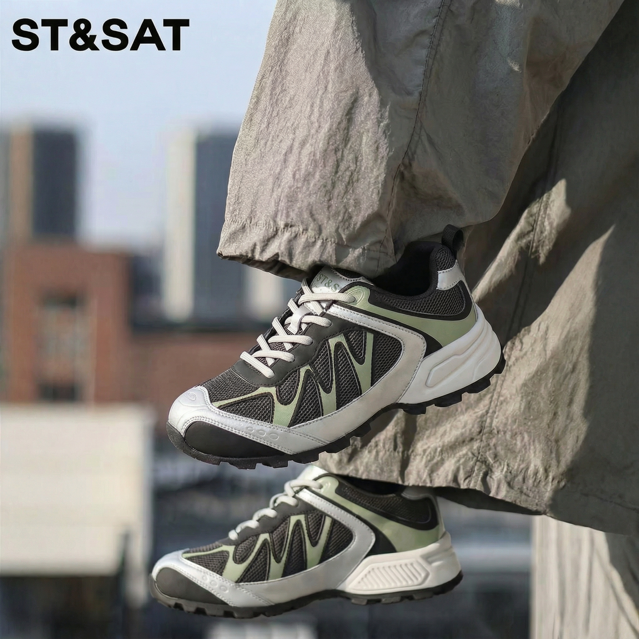 星期六清仓秋季新款户外登山跑鞋女款休闲老爹鞋平底阿甘鞋系带,女鞋,老爹鞋,淘宝优惠券,粉丝福利购,淘宝优惠卷