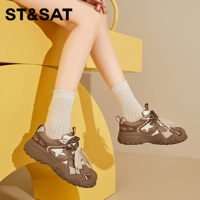 星期六2025新款透气网面登山鞋