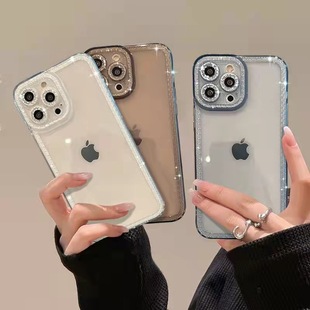 x透明8p 11女x 网红钻纹适用iphone13手机壳13promax苹果12新款