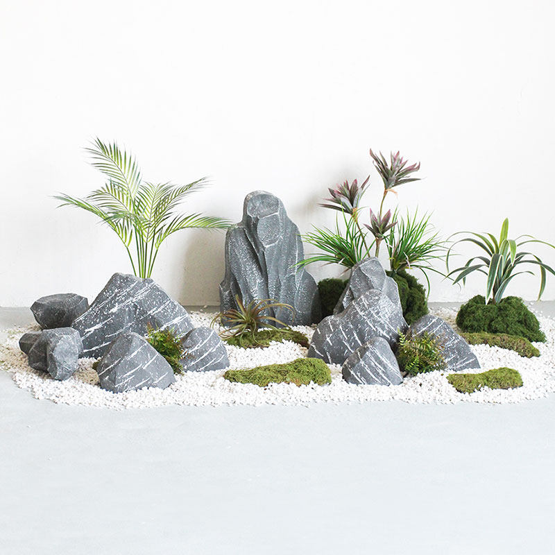 泡沫仿真石头户外室内假山造景庭院装饰摆件商场店铺氛围布置道具
