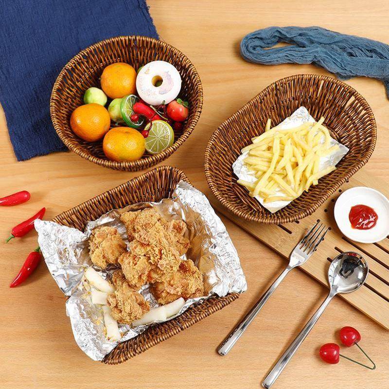 零食摆放盘点心茶点水果盘蛋糕藤编托盘家用客厅面包水果篮干果盘,节庆用品/礼品,文化创意餐具,淘宝优惠券,粉丝福利购,淘宝优惠卷