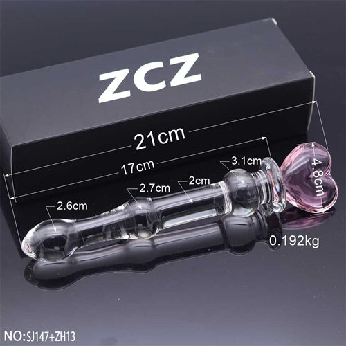玻璃棒超大长仙女按摩器背部直女器具穴位保健拉珠无毛刺小zw棒