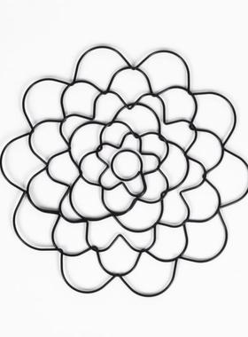 现代简约铁艺造型插花烤漆铁艺造型工艺品礼品插花辅助器