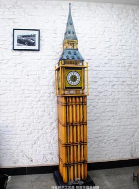 伦敦大本钟模型欧美风储物柜ktv