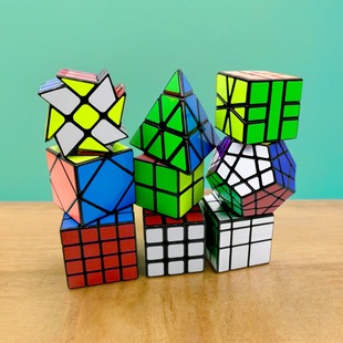 圣手二三四五阶魔方初学者异形金字塔镜面斜转2345阶五魔方套装