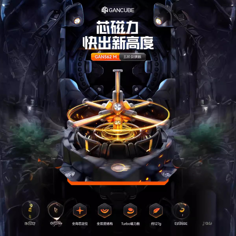 GAN562M磁力五阶顺滑比赛5阶磁力