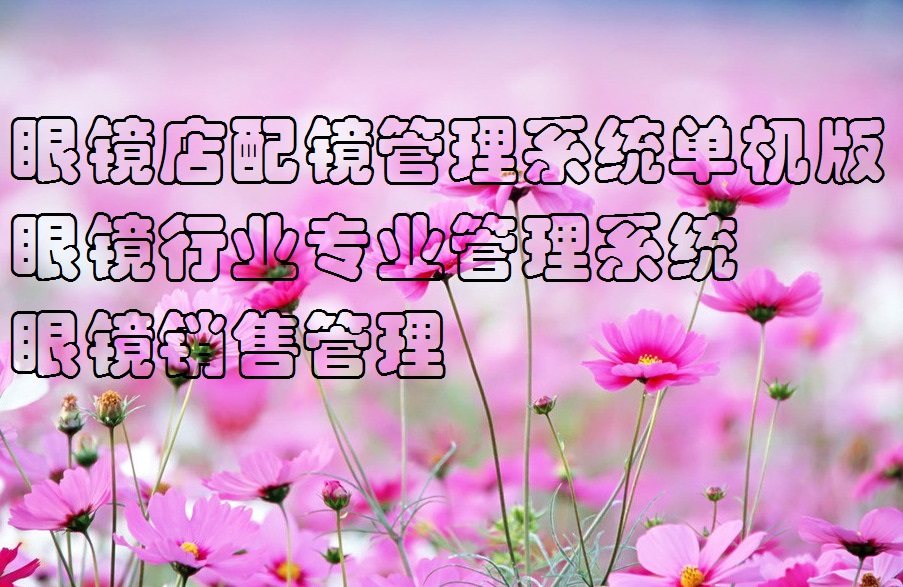 眼镜店配镜管理系统单机版眼镜行业专业管理系统眼镜销售管理