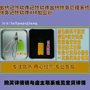 出纳记账软件记帐软件出纳帐务管理系统财务记帐软件USB加密锁