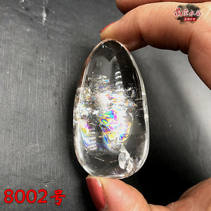 天然白水晶吊坠 水滴形白晶挂坠 胸坠