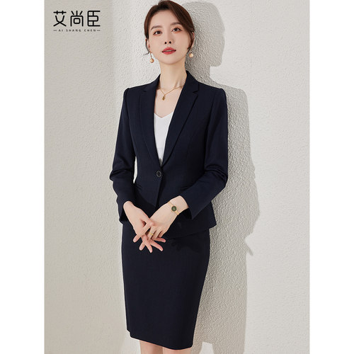 高端职业套装女西装商务正装工装