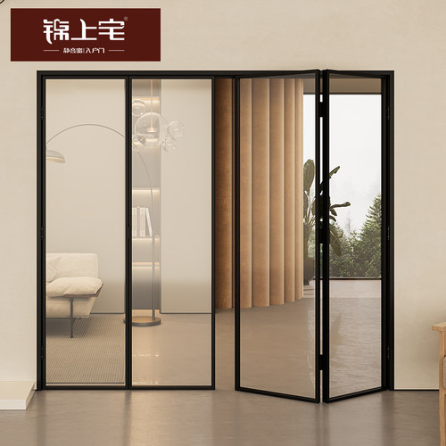 玻璃折叠门隔断门推拉门