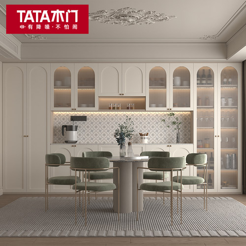 TATA木门定制油漆弧形柜门