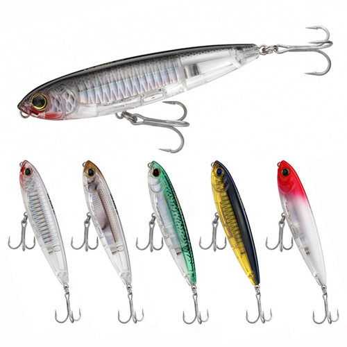 正品浮水铅笔狗鱼饵100mm/17.5g路亚假饵硬饵9071