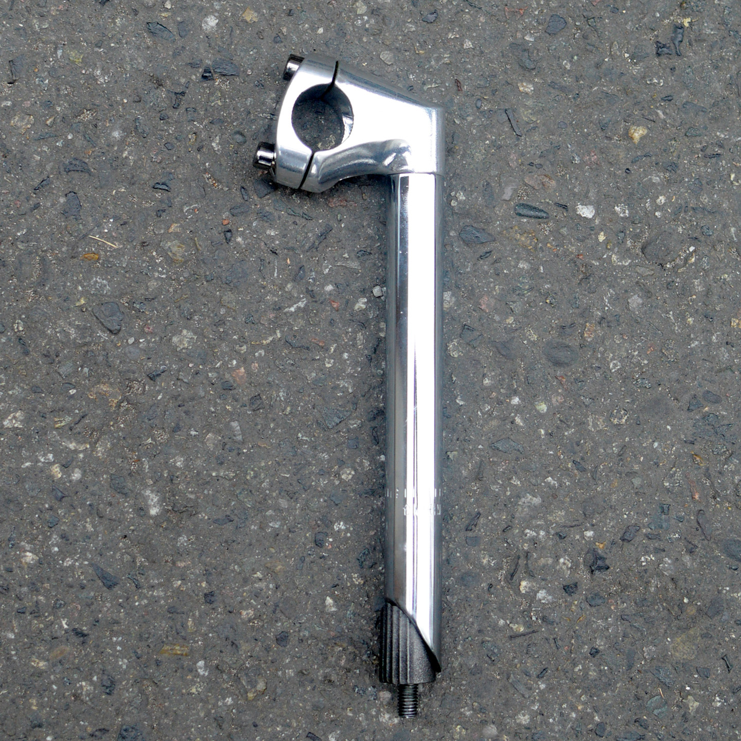 自行车斧头把立22.2mm银色两钉死飞城市通勤公路车复古把立配件