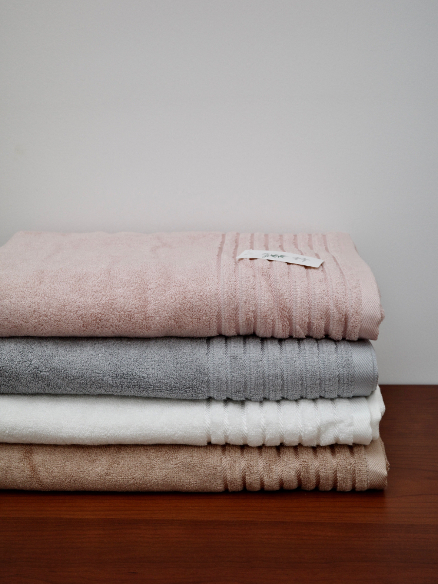 纯竹纤维居家浴室洗澡浴巾不掉毛柔软克重500克厚实