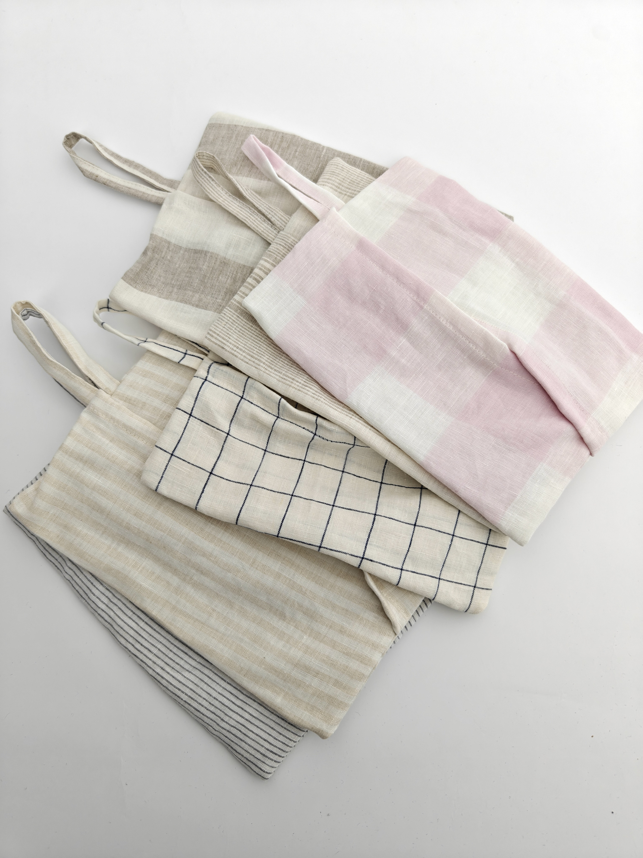 纯亚麻条纹日系森系文艺可悬挂卧室卫浴间客厅纸巾收纳套