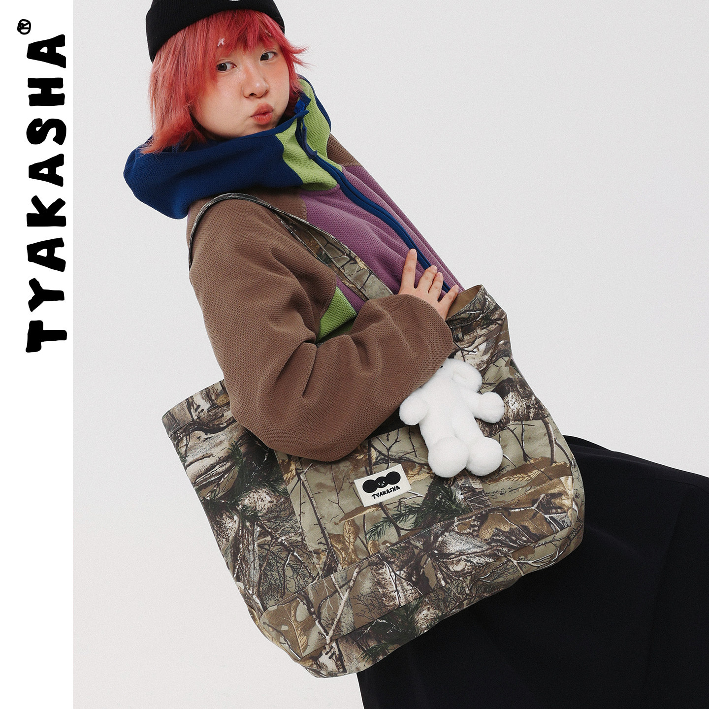 TYAKASHA塔卡沙包包2025秋冬新款迷彩托特包大容量手提包单肩包,箱包皮具/热销女包/男包,单肩包,淘宝优惠券,粉丝福利购,淘宝优惠卷