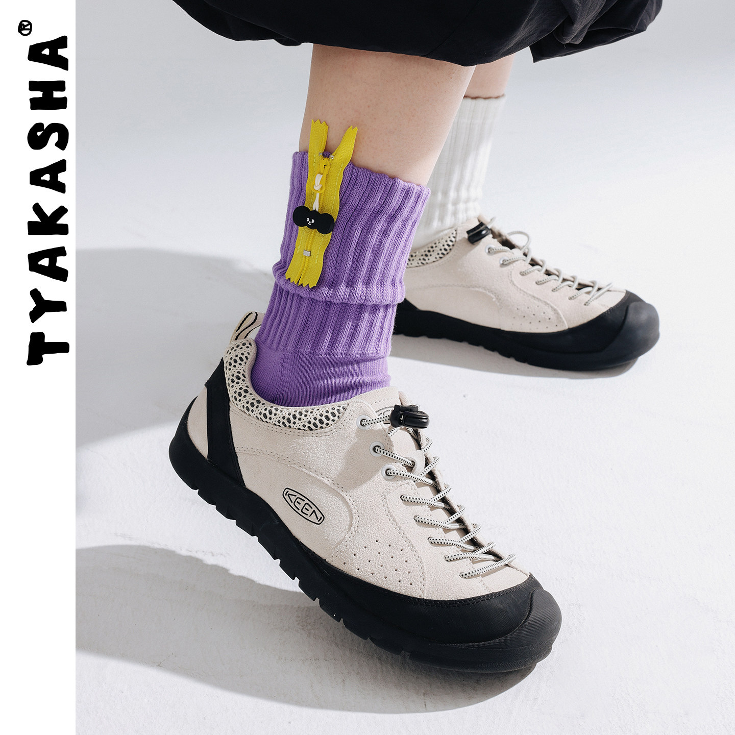 TYAKASHA塔卡沙袜子2025新款中筒袜日常百搭设计袜子