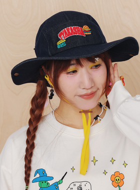 TYAKASHA塔卡沙帽子2026春季新款男女款牛仔遮阳帽渔夫帽