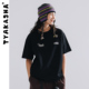 T恤黑色短袖 TYAKASHA塔卡沙男女通款 上衣2025新款 T恤宽松上衣