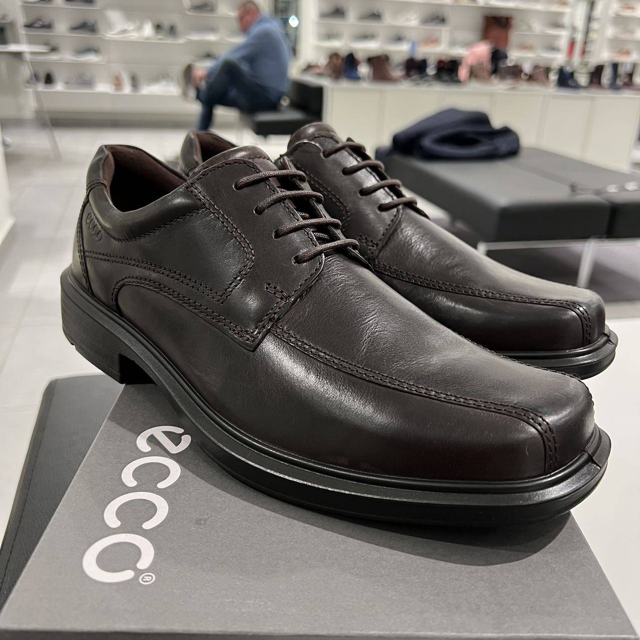 ecco爱步专柜方头正装男皮鞋新款商务皮鞋男 经典赫尔辛基540714