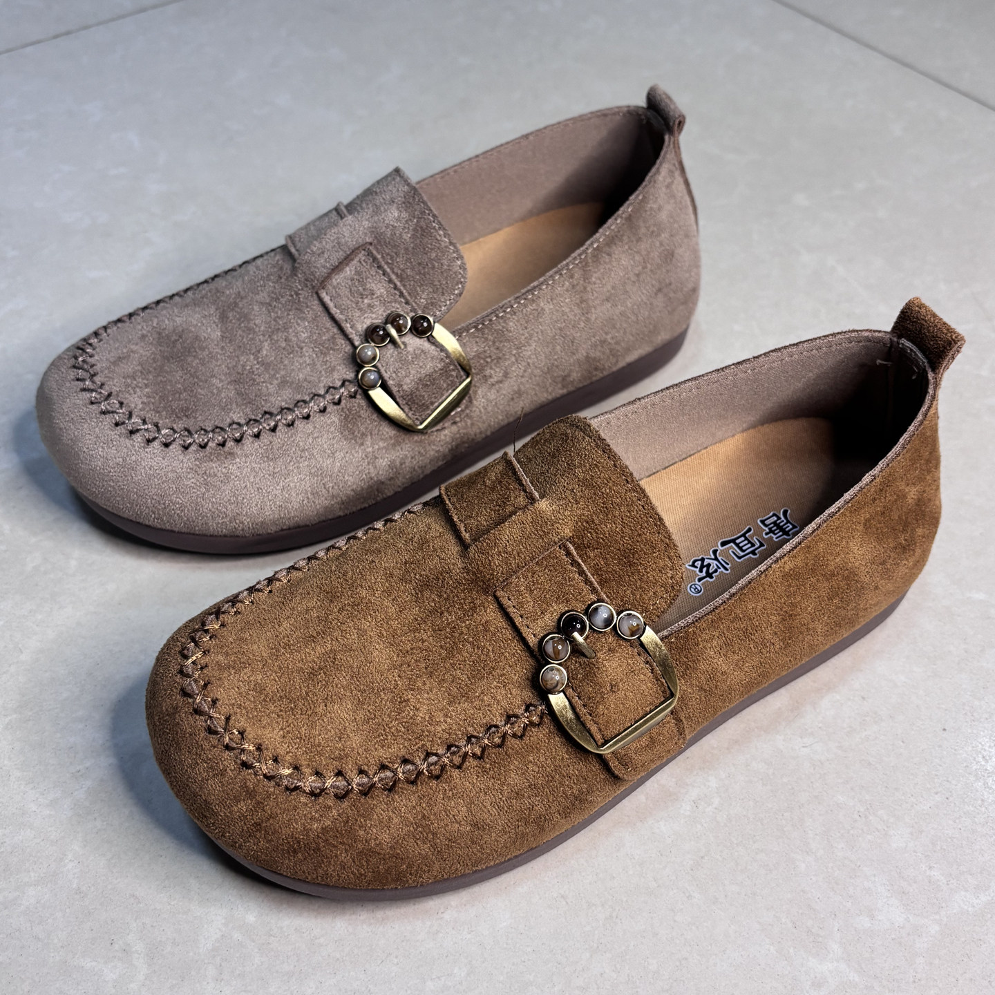 春季老北京布鞋女鞋子舒适豆豆鞋女一脚蹬懒人鞋复古平底休闲单鞋,女鞋,乐福鞋（豆豆鞋）,淘宝优惠券,粉丝福利购,淘宝优惠卷