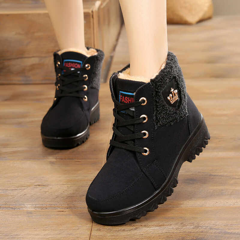 冬季老北京布鞋女棉鞋加绒保暖妈妈短靴加厚雪地靴软底防滑棉靴子,女鞋,时尚雪地靴,淘宝优惠券,粉丝福利购,淘宝优惠卷