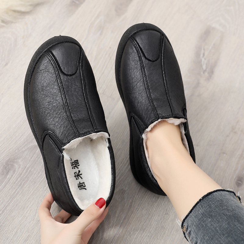 老北京布鞋女棉鞋加绒加厚保暖