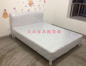 特价布艺箱床可储物双人床单人床架子床（牢固 实惠）出租房床