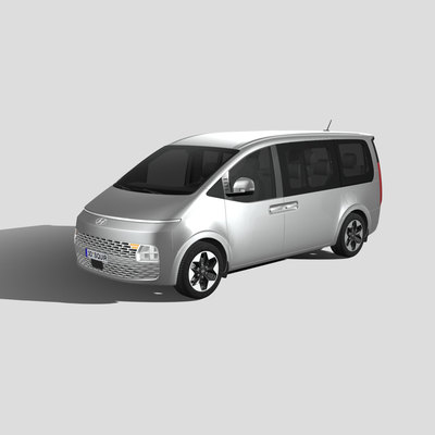 现代Staria 2022 汽车3D模型 三维轿车FBX模型PBR写实模型Blender