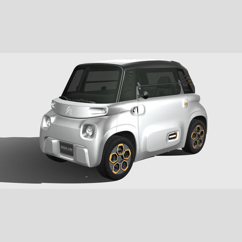 雪铁龙 Ami 2021 汽车3D模型 三维轿车FBX模型PBR写实模型 Blende