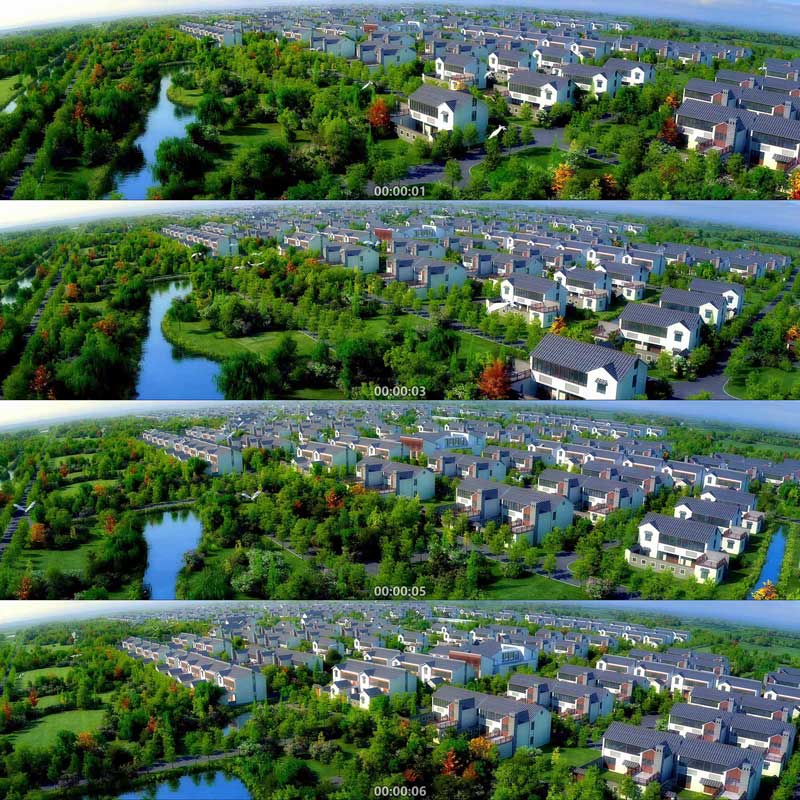 463三维动画新农村建筑绿色生态建筑小康A 3D动画 城市宣传片