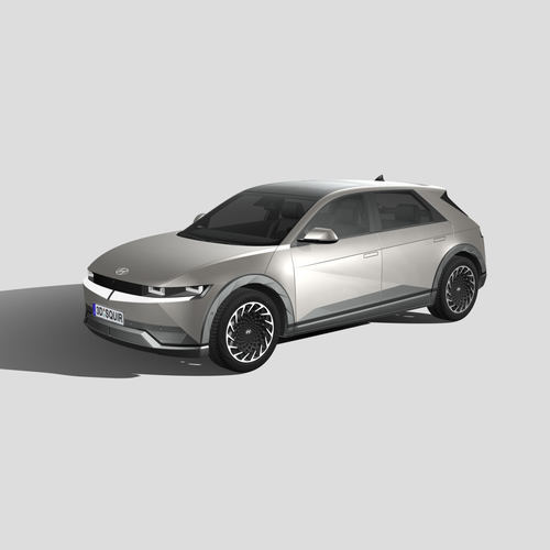 现代 Ioniq 5 汽车3D模型 三维轿车FBX模型PBR写实模型 Blender