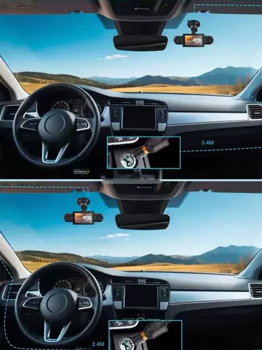 Регистратор, крутящийся объектив, парковочная стойка, монитор, 360 градусов