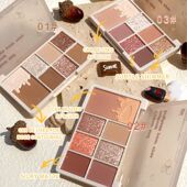 柔光焕彩日常提亮眼影色xixi修饰美眸7珠光 显色 多用哑光妆容盘款