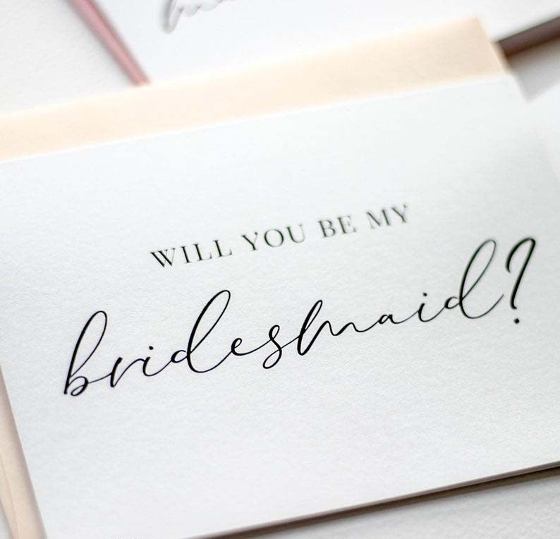Will You Be My Bridesmaid Cards Simplicity wedding Souvenir  card Bridesmaid invitationin the Festive supplies/Gift , Invitation card  category - from Buy2taobao.com to provide professional Taobao agent buy service