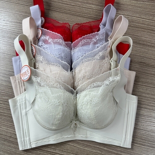 安芝娜6602调整型薄B杯无钢圈内衣女聚拢托无痕收副乳聚拢王内衣