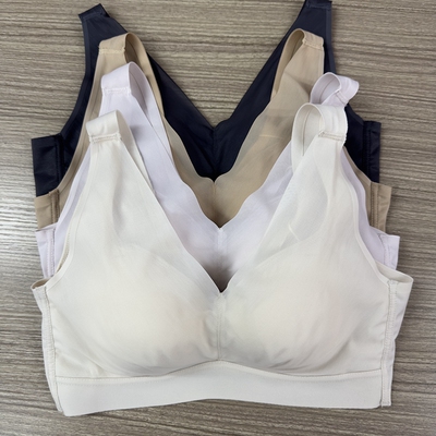 2件减10 茜护28528薄杯聚拢调整型文胸无钢圈光面无痕背心式内衣