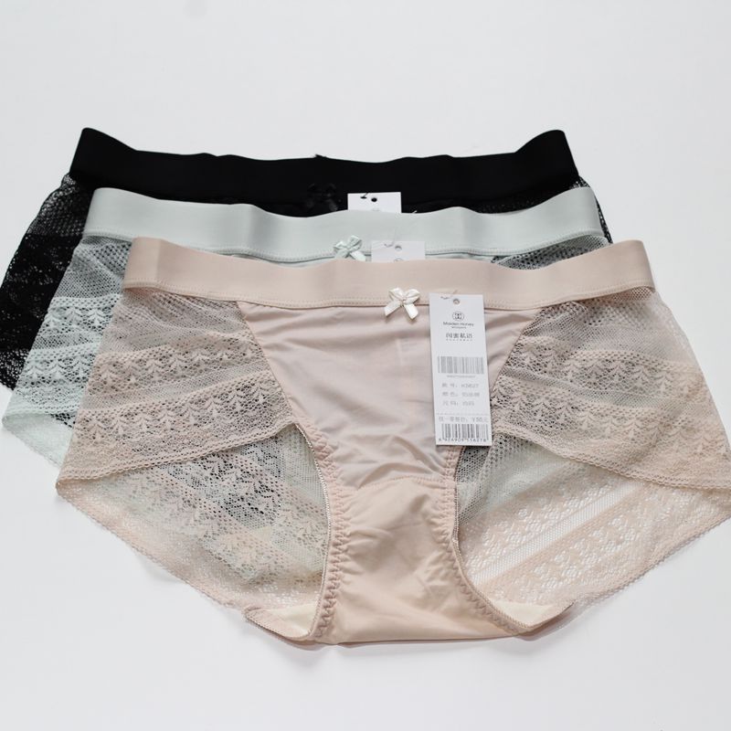 性感蕾丝透气闺蜜私语平角内裤
