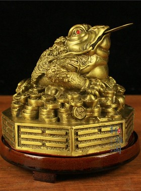 纯铜金蟾摆件家居客厅
