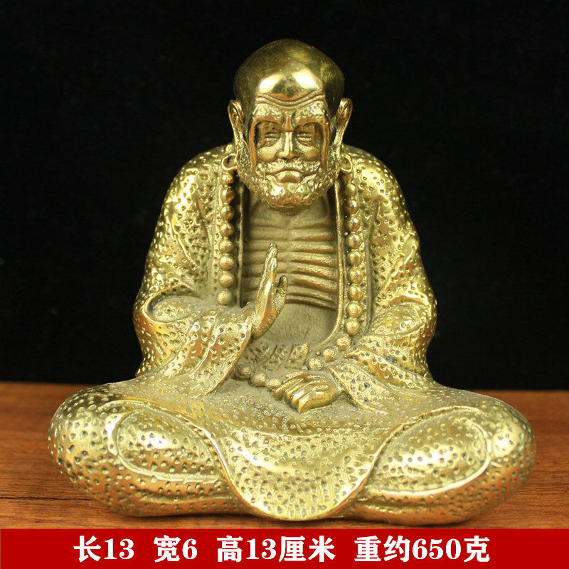 纯铜达摩铜像达摩祖师工艺品家居饰品工艺礼品桌面装饰品摆设