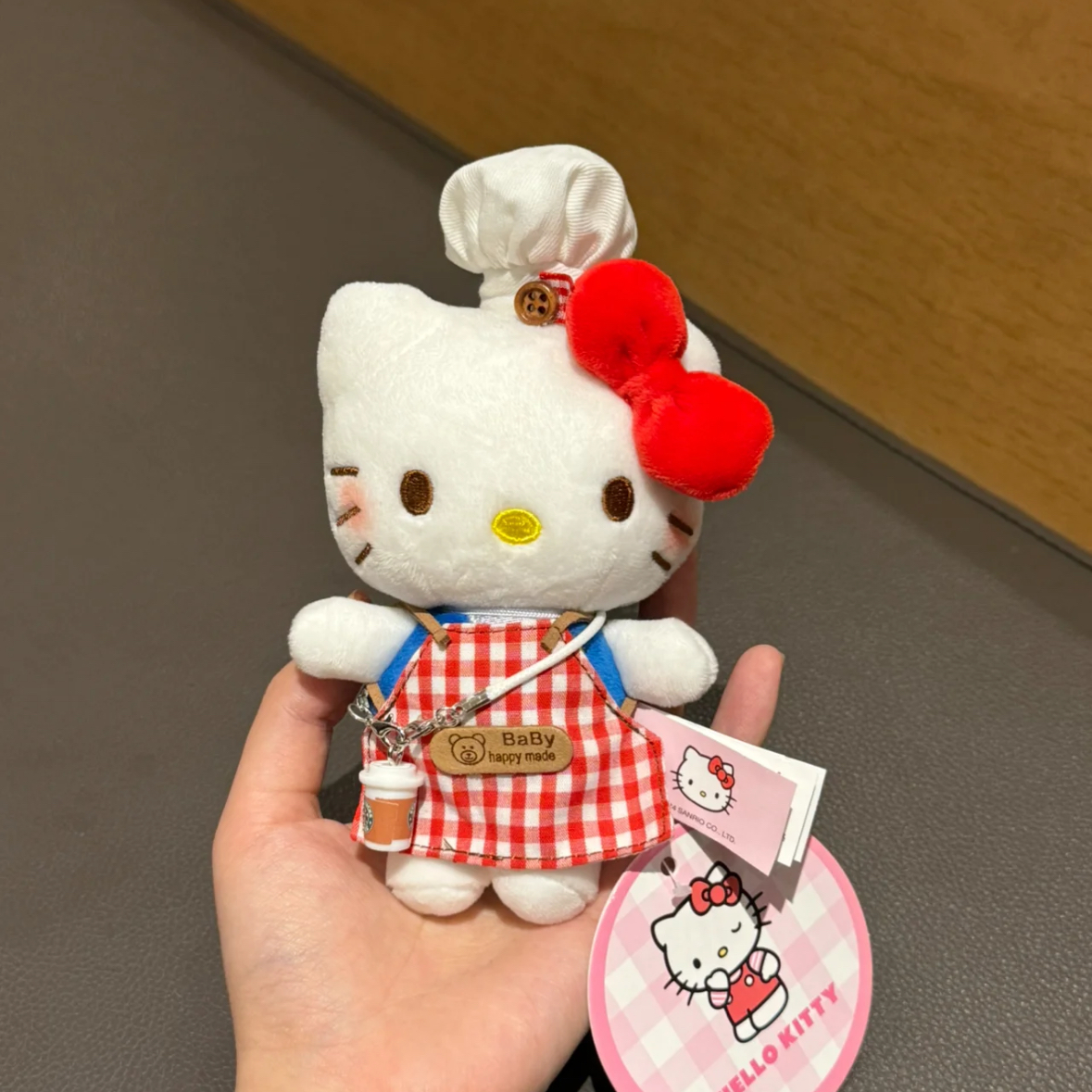 正版hellokitty公仔毛绒玩偶包包挂件可爱包包装饰汽车钥匙