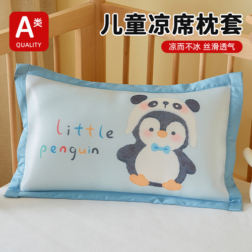 幼儿园冰丝枕套儿童家用30x50冰藤枕头套单个40x60枕芯内胆套夏季