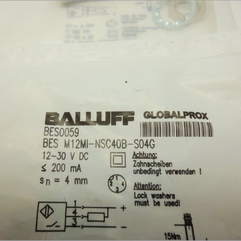 【原装正品】BALLUFF 德国巴鲁夫 BES M12MI-NSC40B-S04G