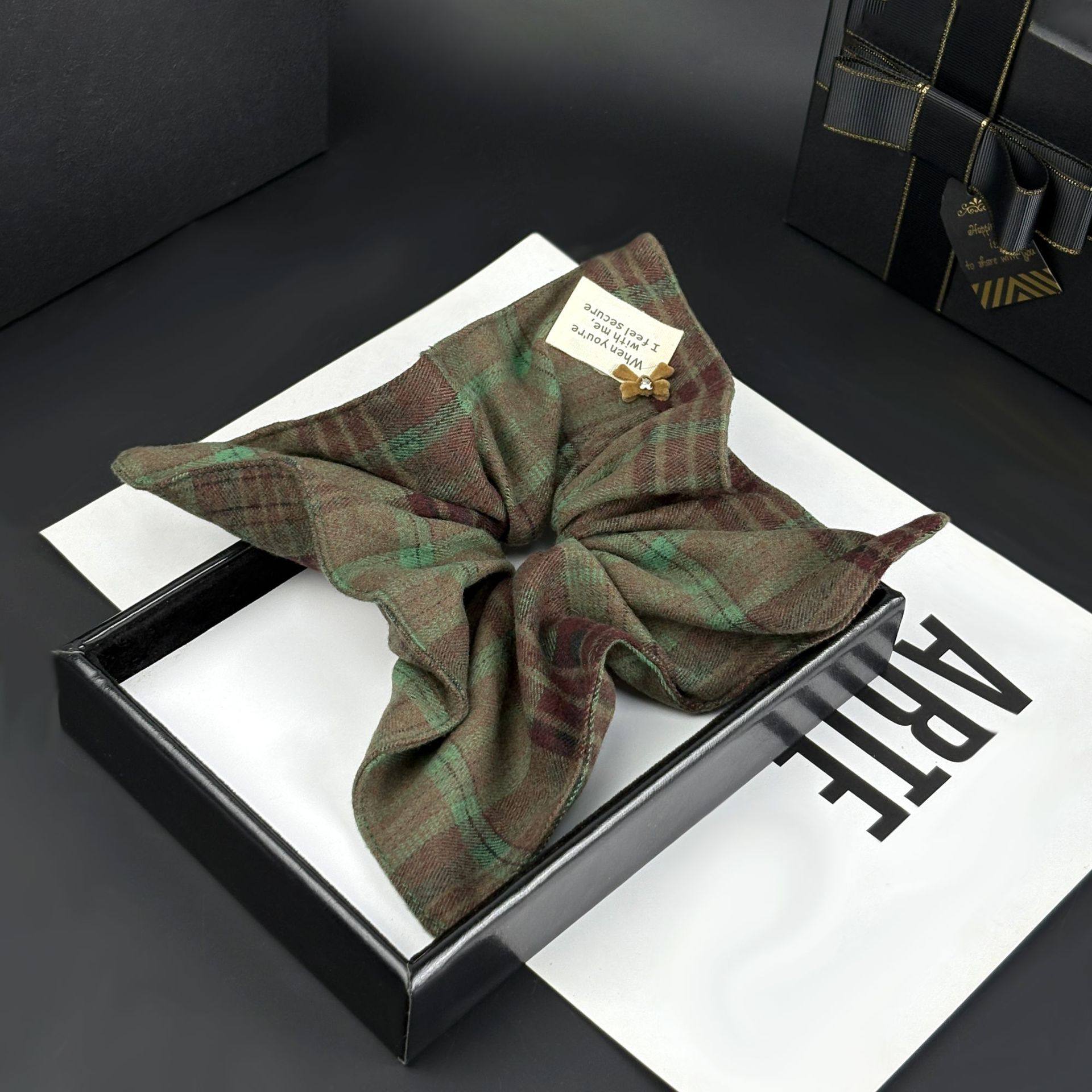 韩风清新绿毛妮复古格纹大肠发圈女高弹力方形方巾早春高级感头饰,饰品/流行首饰/时尚饰品新,发饰,淘宝优惠券,粉丝福利购,淘宝优惠卷