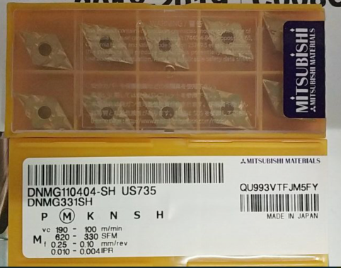 三菱车刀片 DNMG110404-SH US735 DNMG110408-MS US735