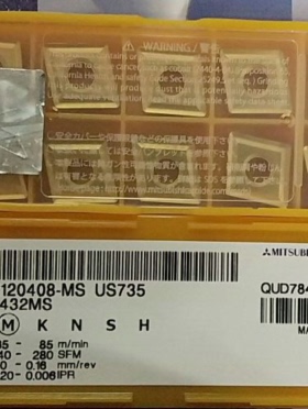 三菱数控车刀片CNMG120404MSUS735CNMG12040MSUS735不锈钢菱型