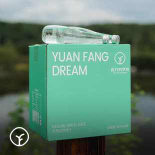 远方的梦想天然白桦树汁320ml*6瓶小兴安岭天然植物饮料健康微甜
